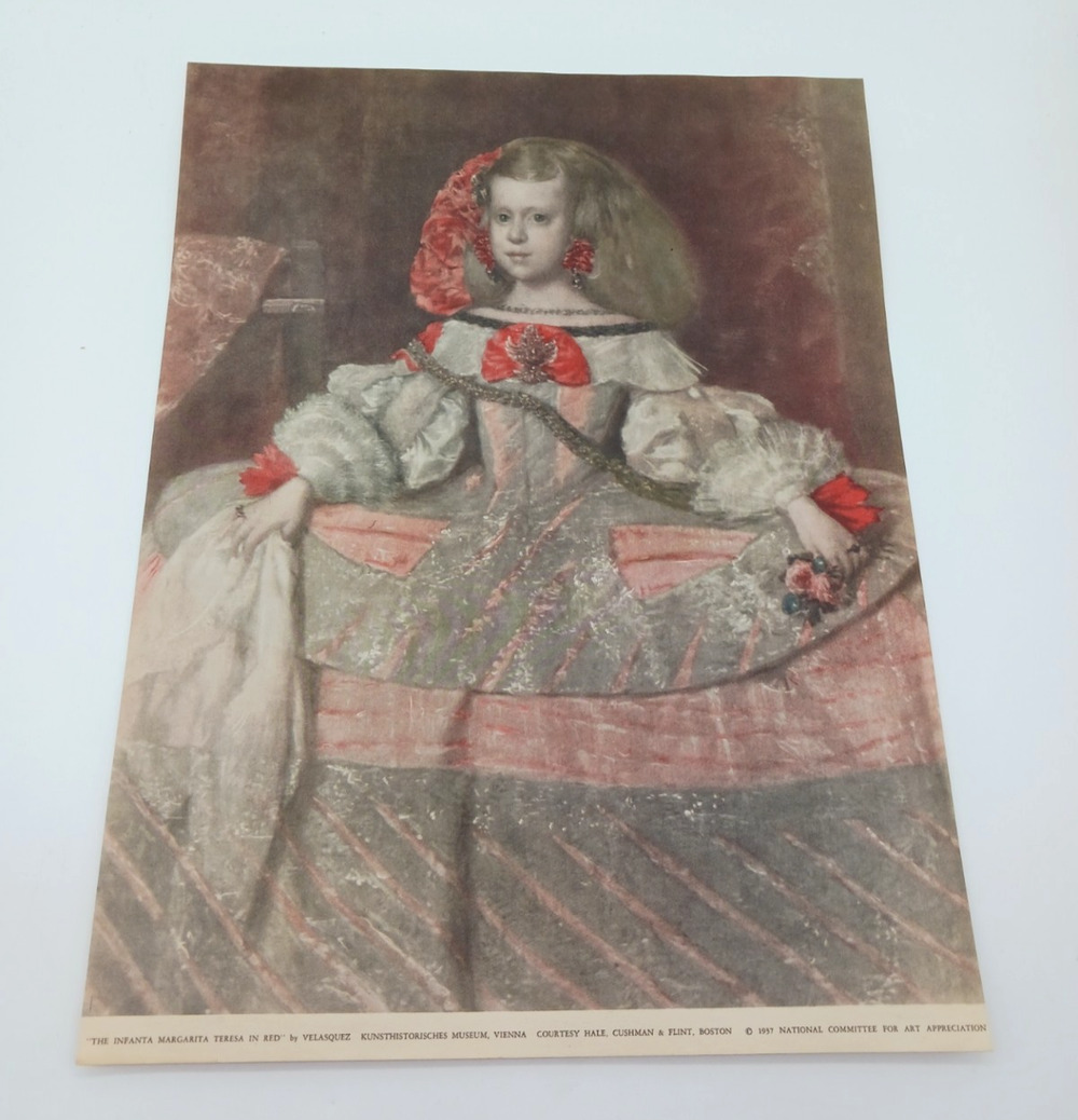 1937 Print The Infanta Teresa In Red Velasquez National Committee For Art